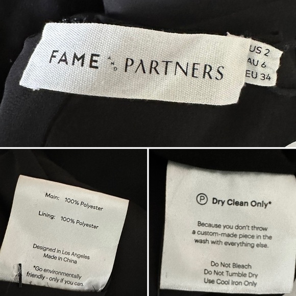 NWT Fame and Partners Kye Night Sky Star Print Ruffle Open Back Mini Dress 2 - Picture 13 of 15